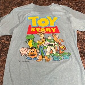 Disney Toy Story Action Figures T-Shirt Bundle - Light Blue (S) Red (M) 2 shirts